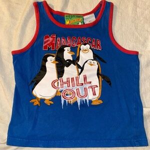Madagascar Tank Top Size 4T Penguins Chill Out